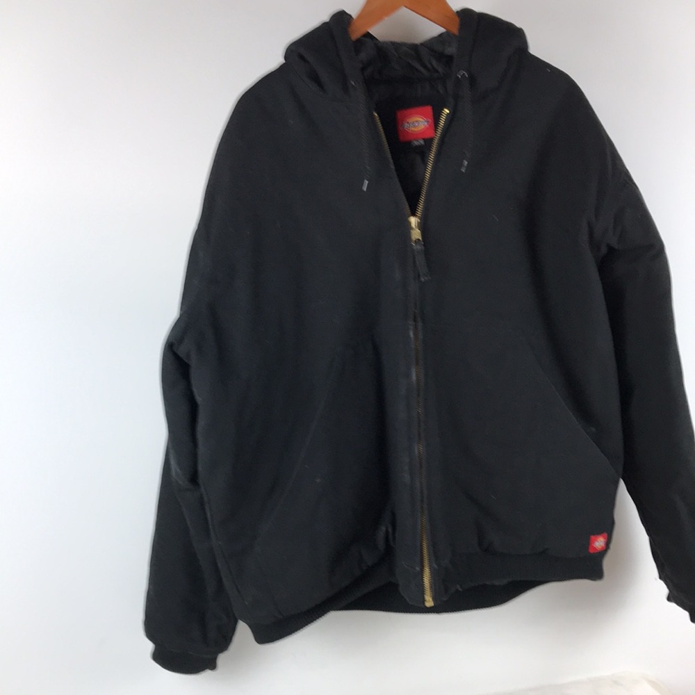 Dickie’s Black Duck Canvas Hooded Work Jacket